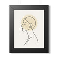Minimalist Line Art Framed Poster | Serenity Decor | Modern Wall Art | Gift for Her