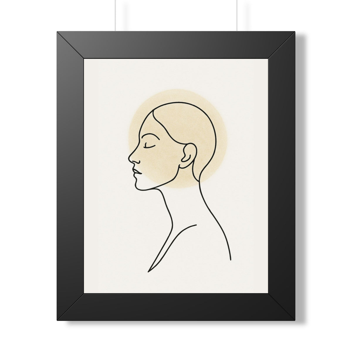 Minimalist Line Art Framed Poster | Serenity Decor | Modern Wall Art | Gift for Her