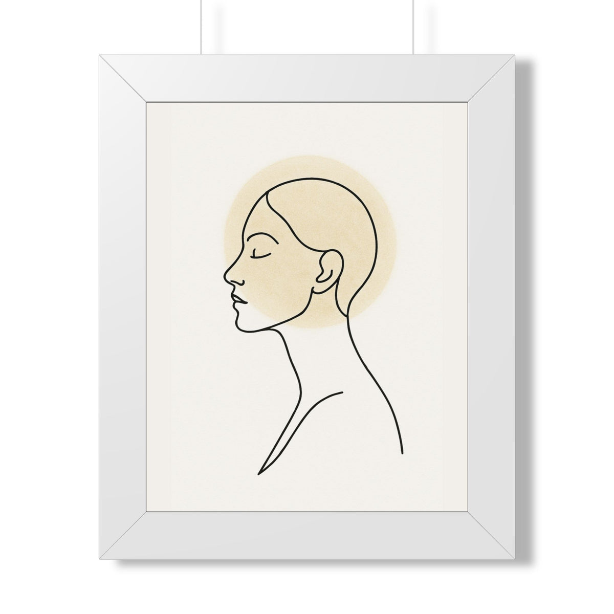 Minimalist Line Art Framed Poster | Serenity Decor | Modern Wall Art | Gift for Her
