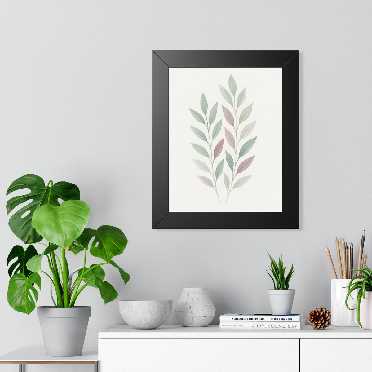 Botanical Framed Vertical Poster| Wall Art |Home Decor