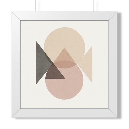 Boho Geometric Framed Print