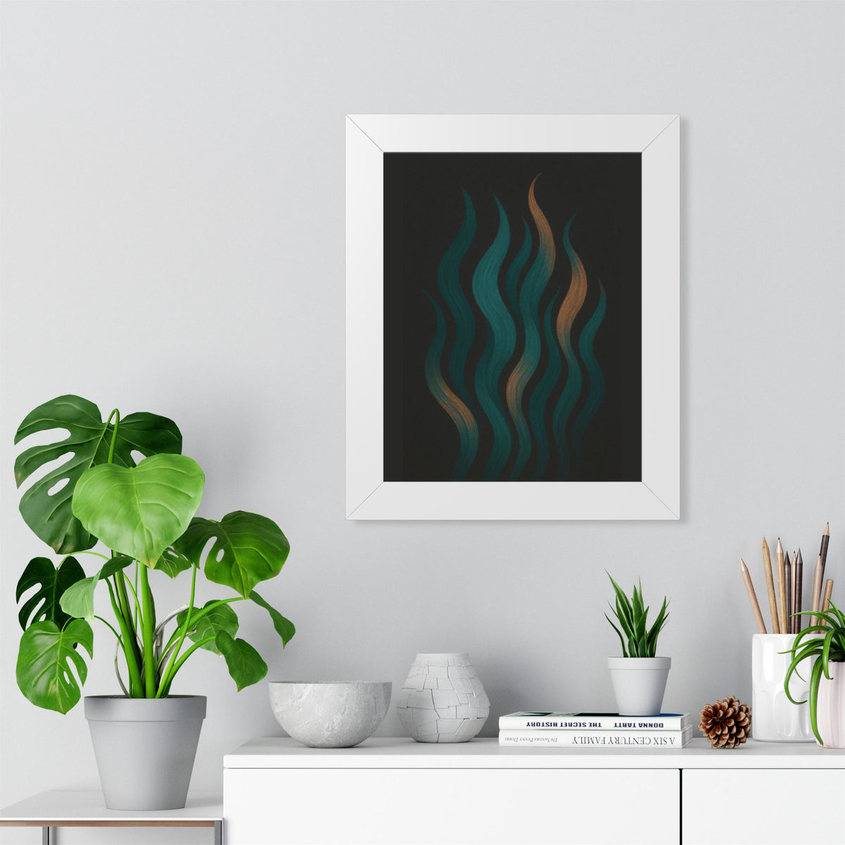 Vertical Waves Poster