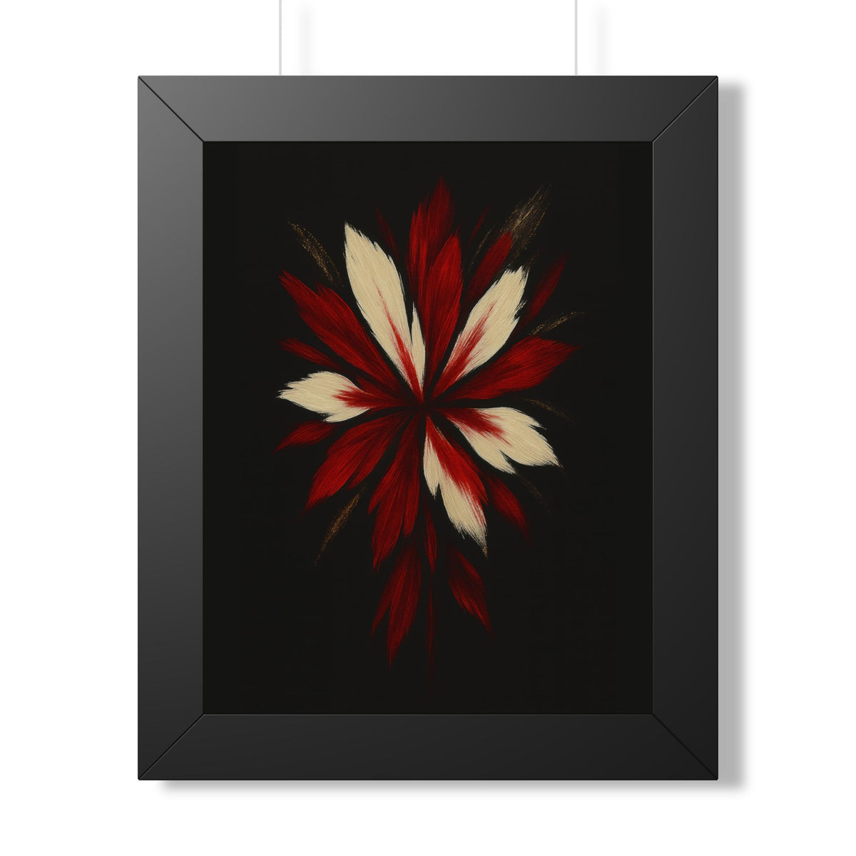 Elegant Floral Framed Vertical Poster