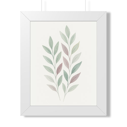 Botanical Framed Vertical Poster| Wall Art |Home Decor