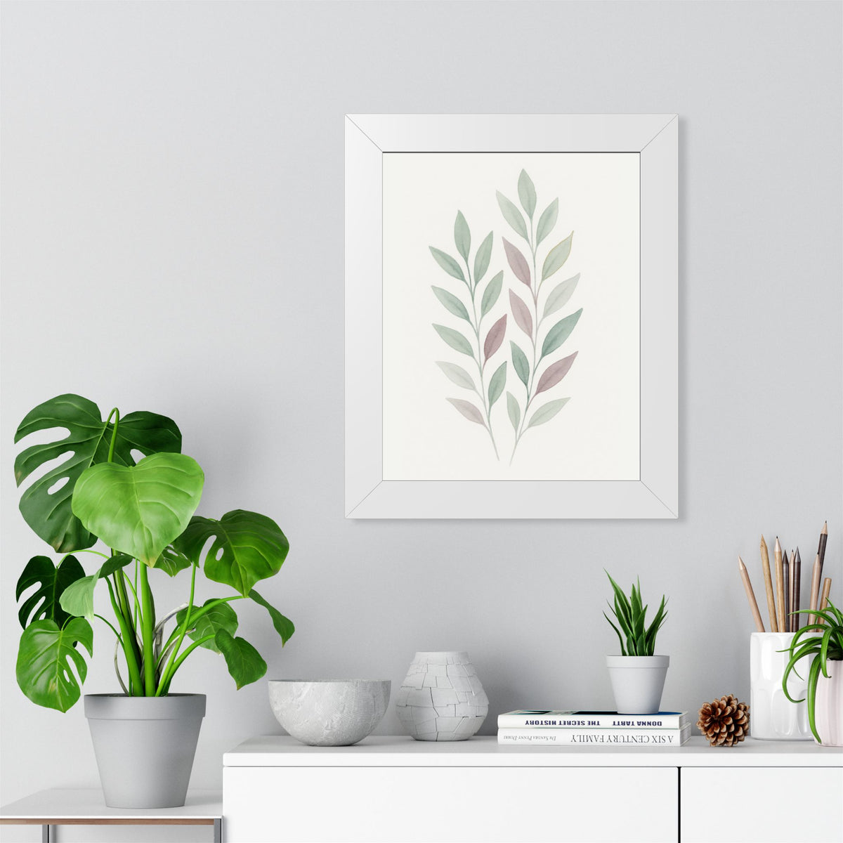 Botanical Framed Vertical Poster| Wall Art |Home Decor