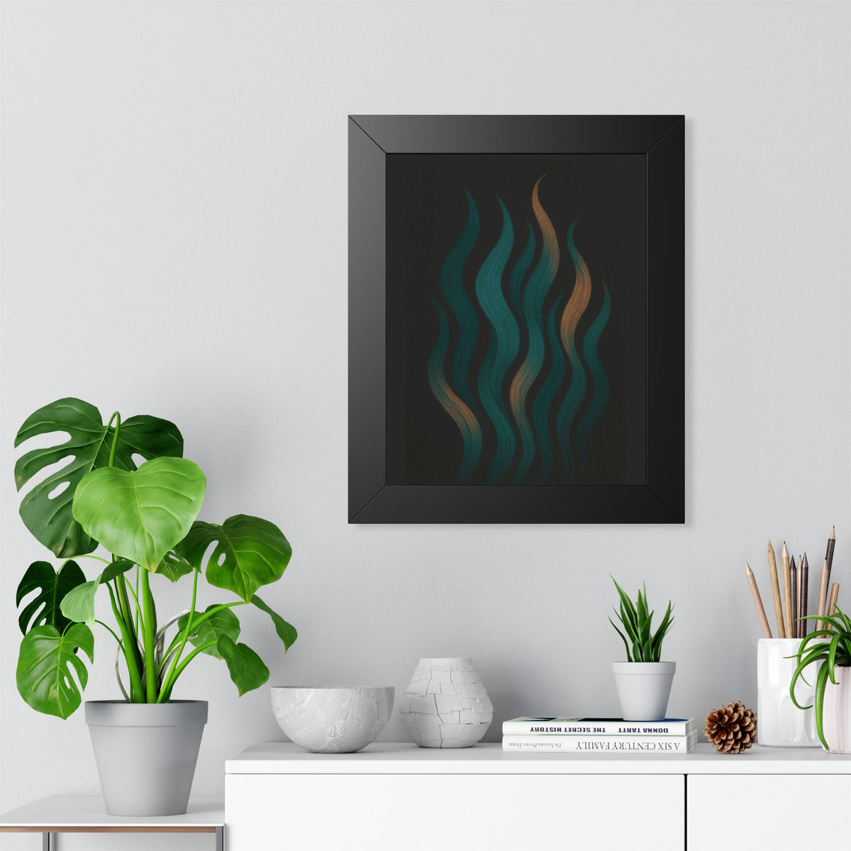 Vertical Waves Poster