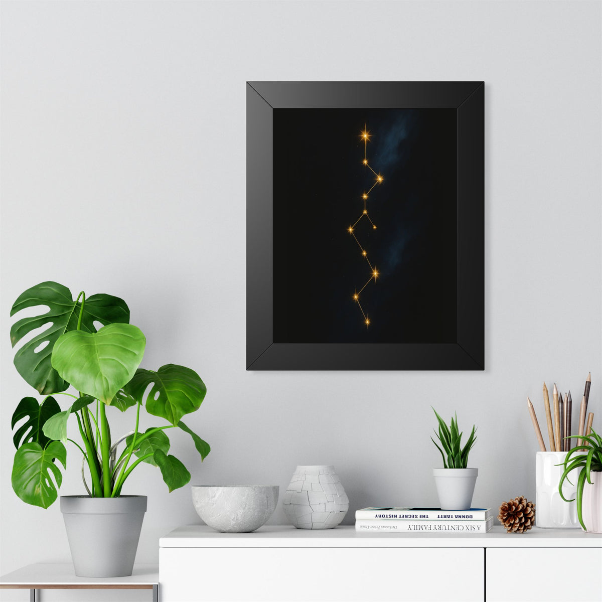 Abstract Celestial Wall Art, Starry Decor