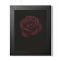 Elegant Rose Framed Vertical Poster, Wall Art